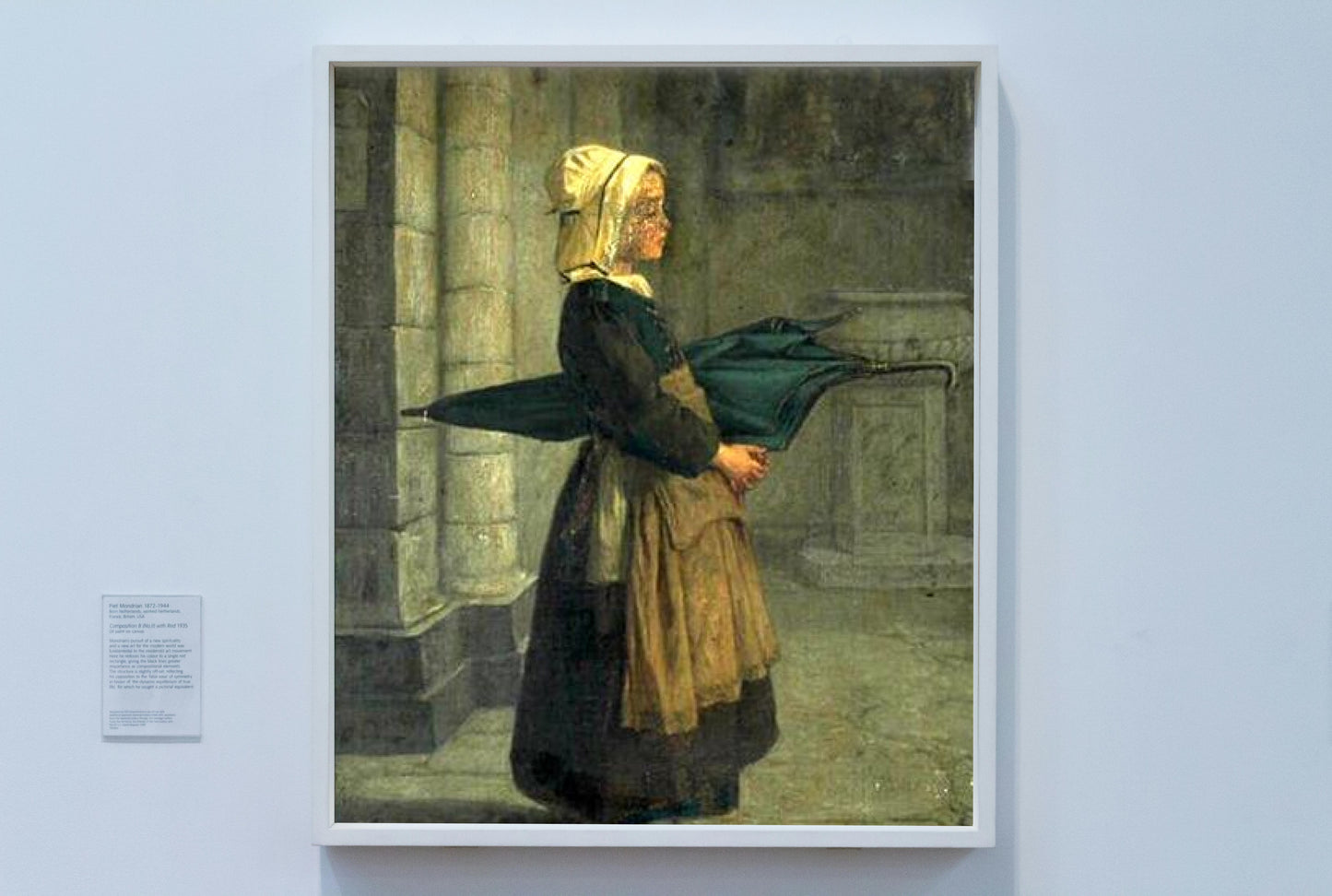 Breton peasant woman by Alexandre Antigna Realism Art dated 1850