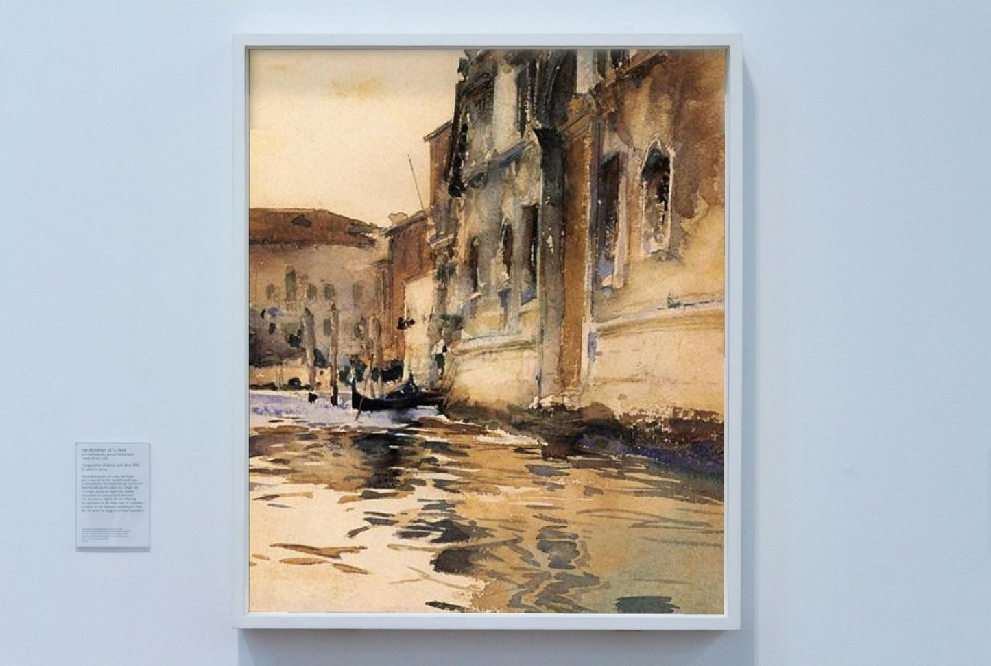 Venetian Canal, Palazzo Corner by John Singer Sargent Impressionism Art dated 1880