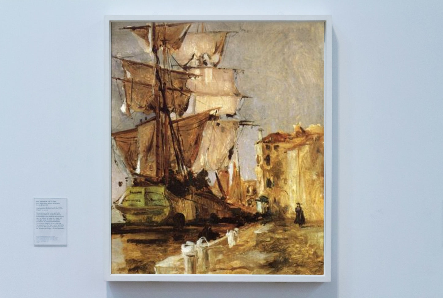 Venetian Sailing Vessel by John Henry Twachtman Impressionism Art dated 1878