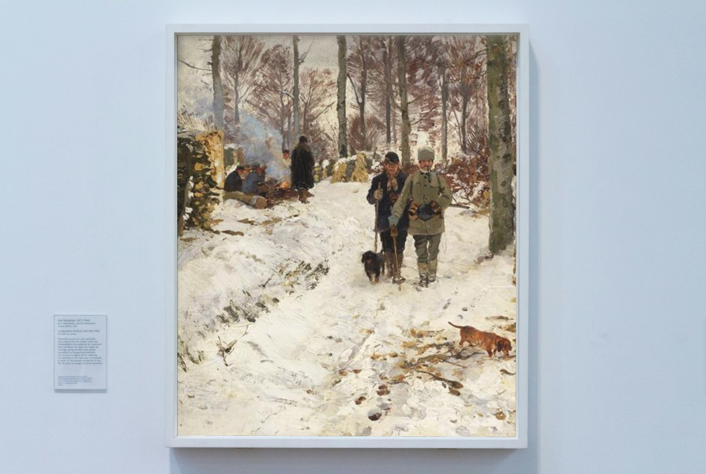 Hunting break by Hugo M&#252;hlig Impressionism Art dated 1902