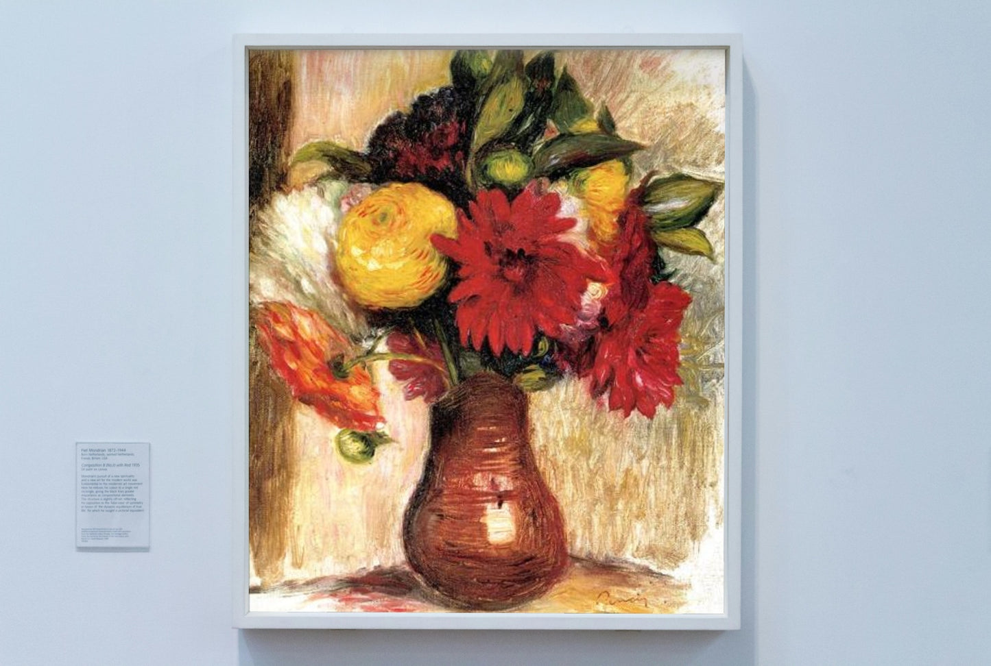 Bouquet of Flowers in an Earthenware Pitcher by Pierre-Auguste Renoir Impressionism Art