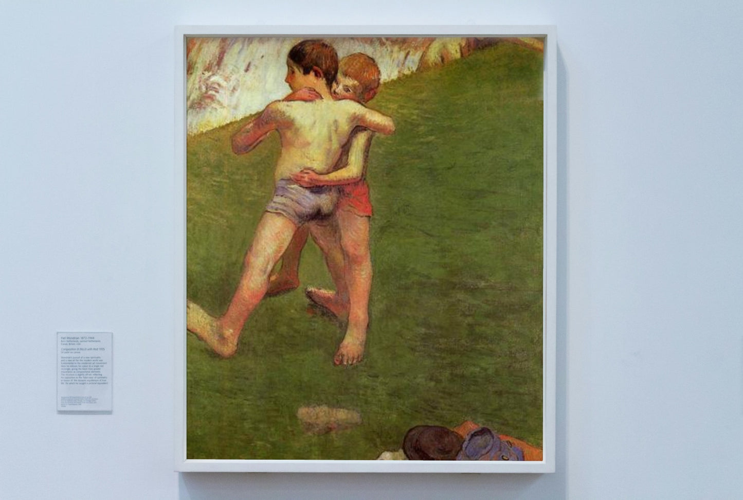 Breton Boys Wrestling by Paul Gauguin Post-Impressionism Art dated 1888