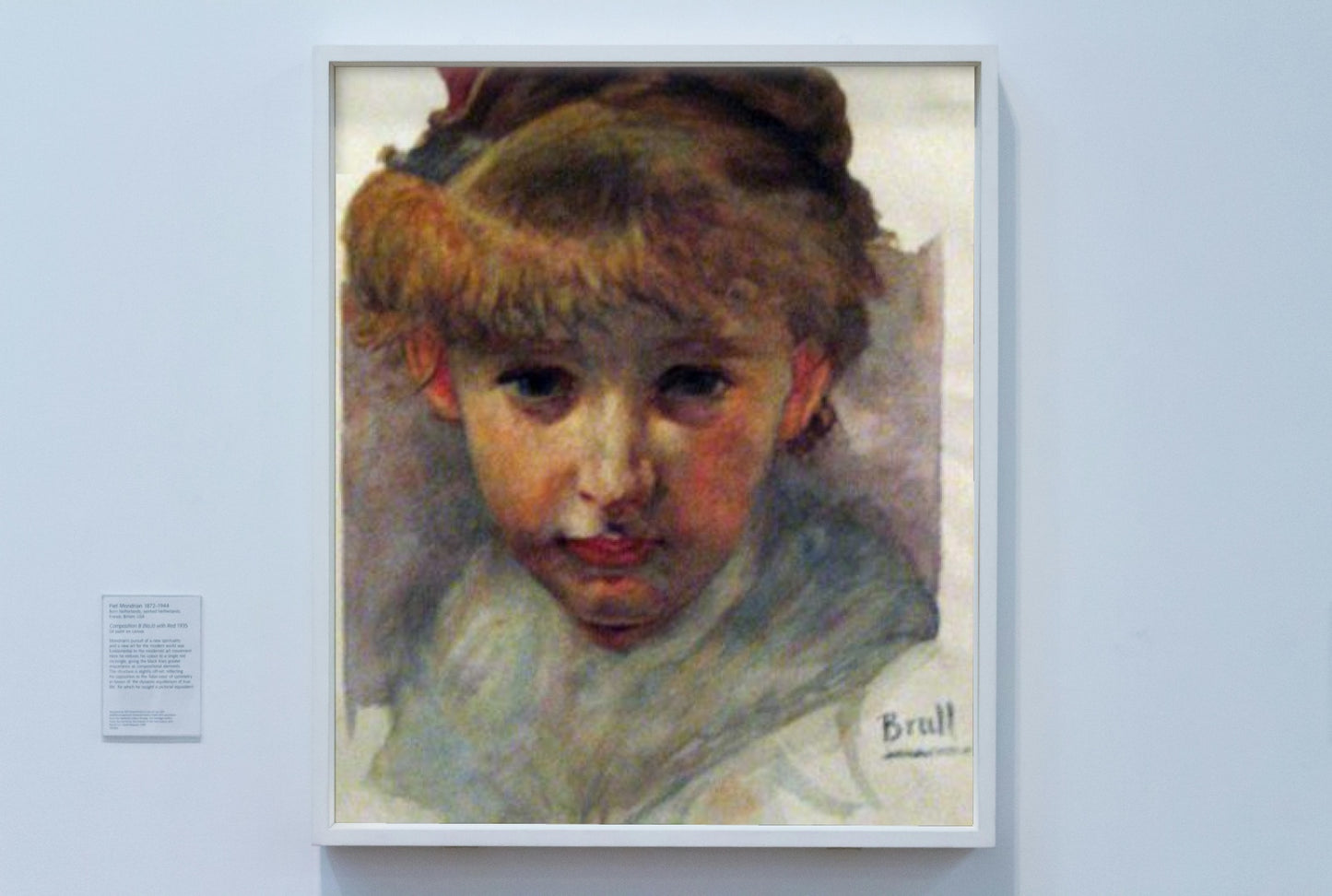 Girl by Joan Brull Art Nouveau (Modern) Art dated 1887