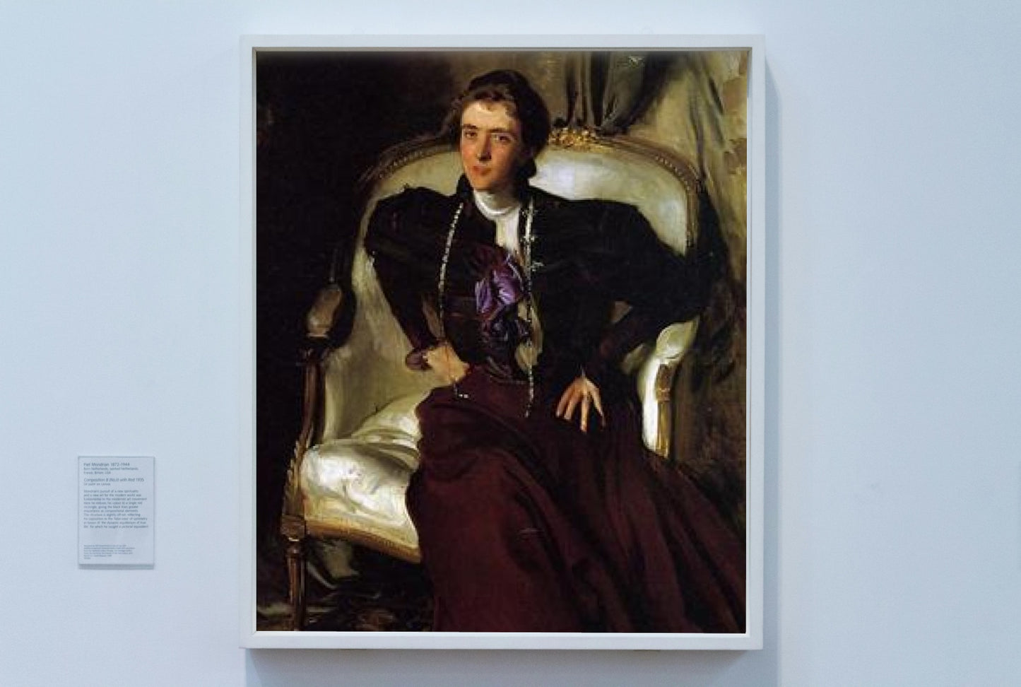 Portrait of Mrs Alice Brisbane Thursby by John Singer Sargent Realism Art dated 1898