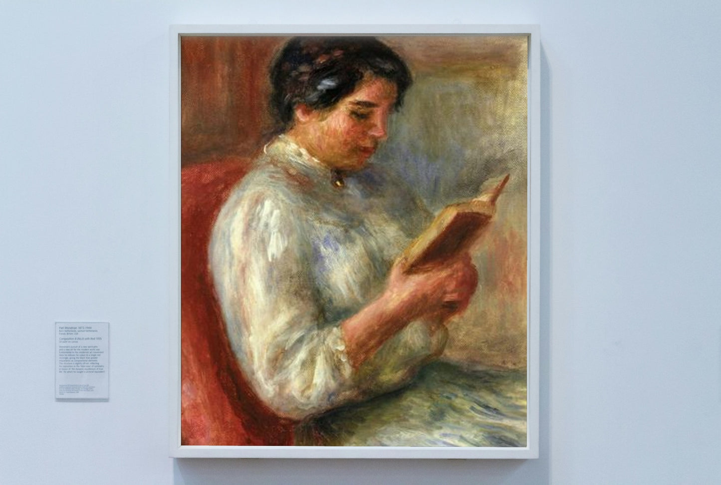 Woman Reading by Pierre-Auguste Renoir Impressionism Art dated 1906