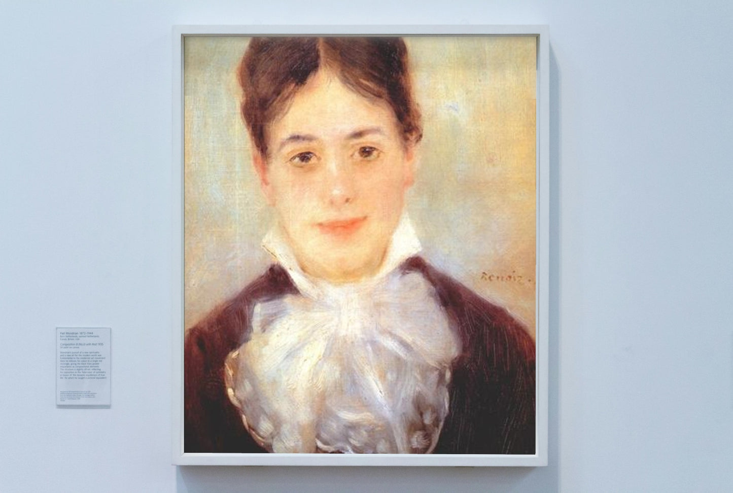 A Young Woman by Pierre-Auguste Renoir Impressionism Art dated 1875