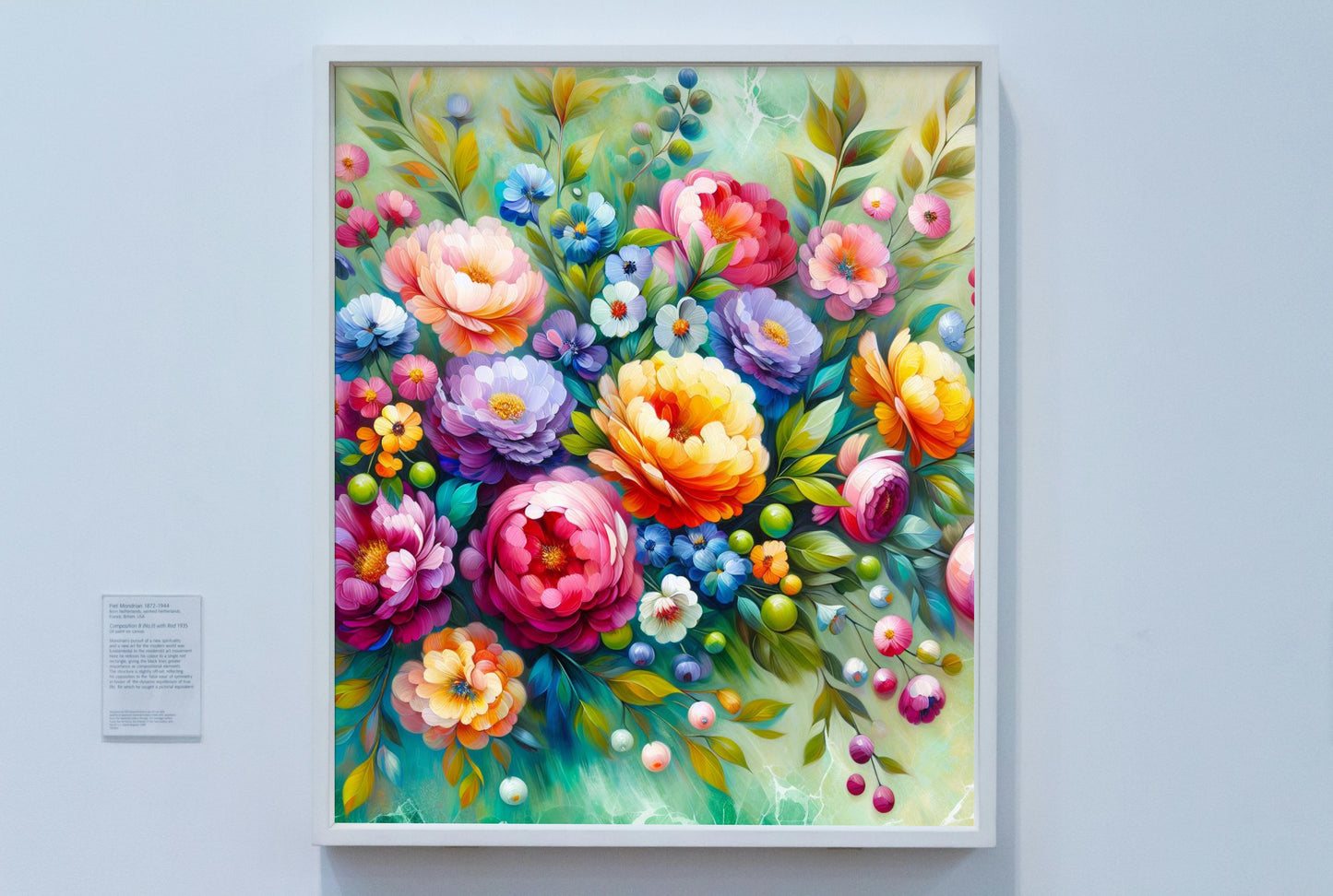 Florabundus Vivida: Bright and Textured Floral Oil Painting