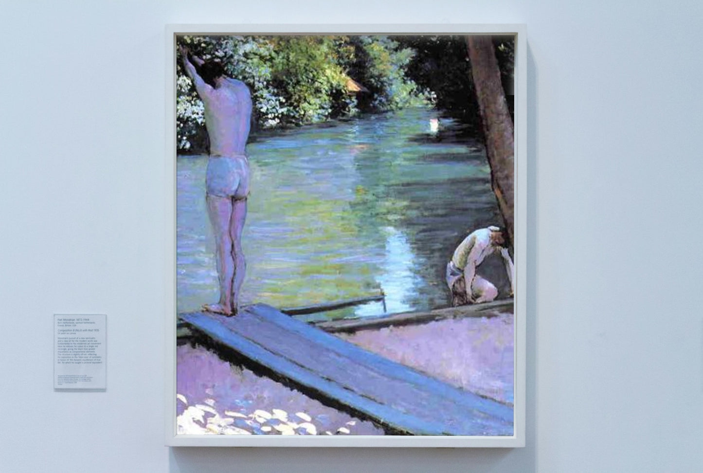 Bather Preparing to Dive by Gustave Caillebotte Impressionism Art dated 1878