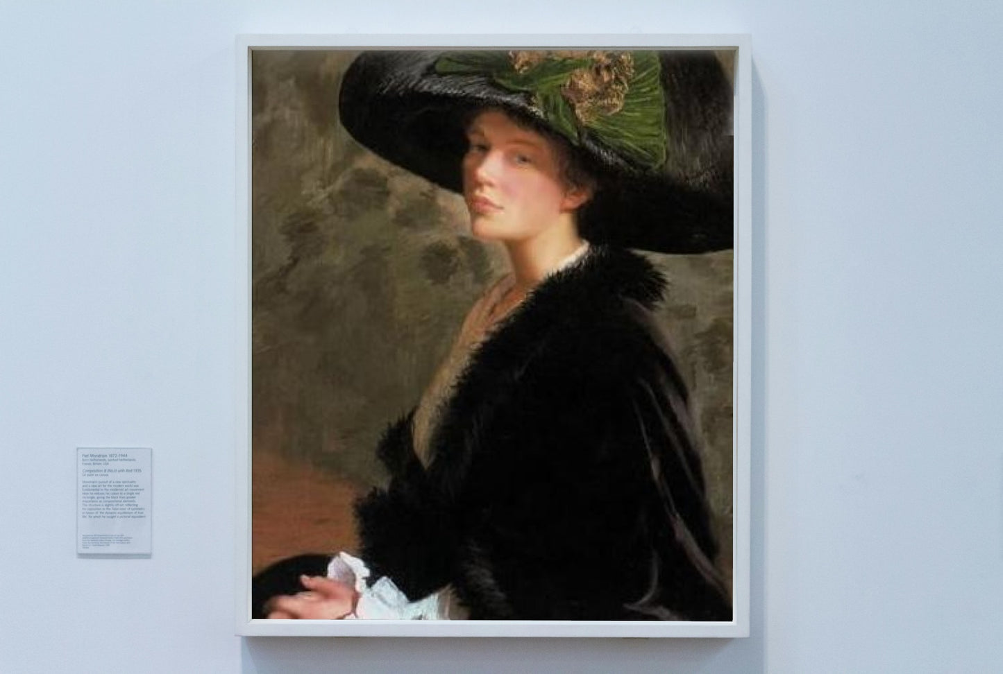 The Green Hat by Lilla Cabot Perry Impressionism Art dated 1913