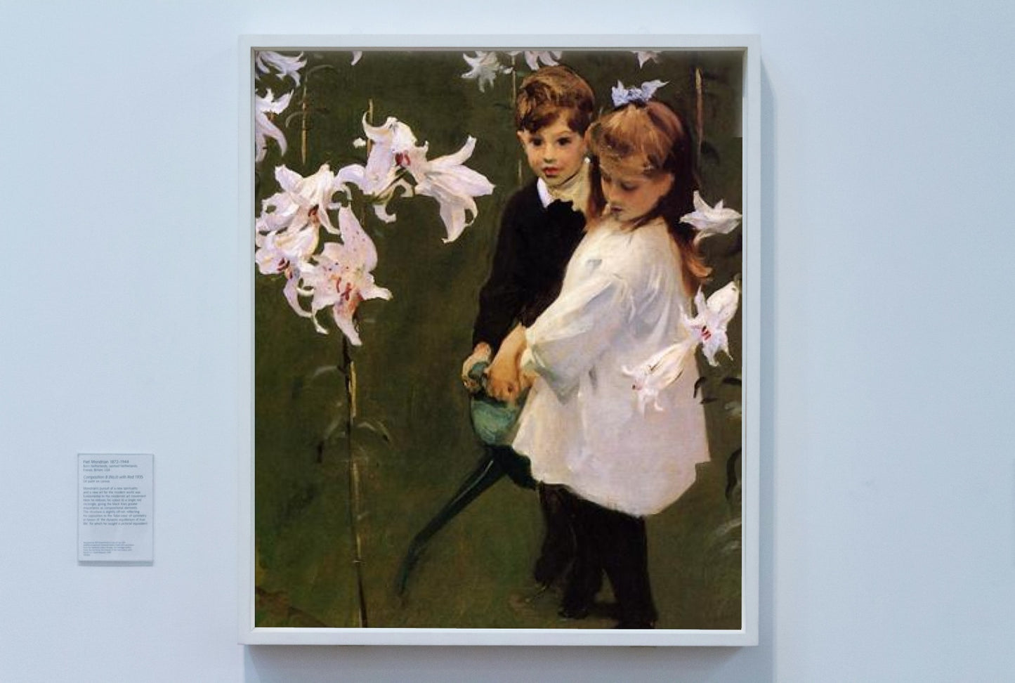 Garden Study of the Vickers Children by John Singer Sargent Realism Art dated 1884