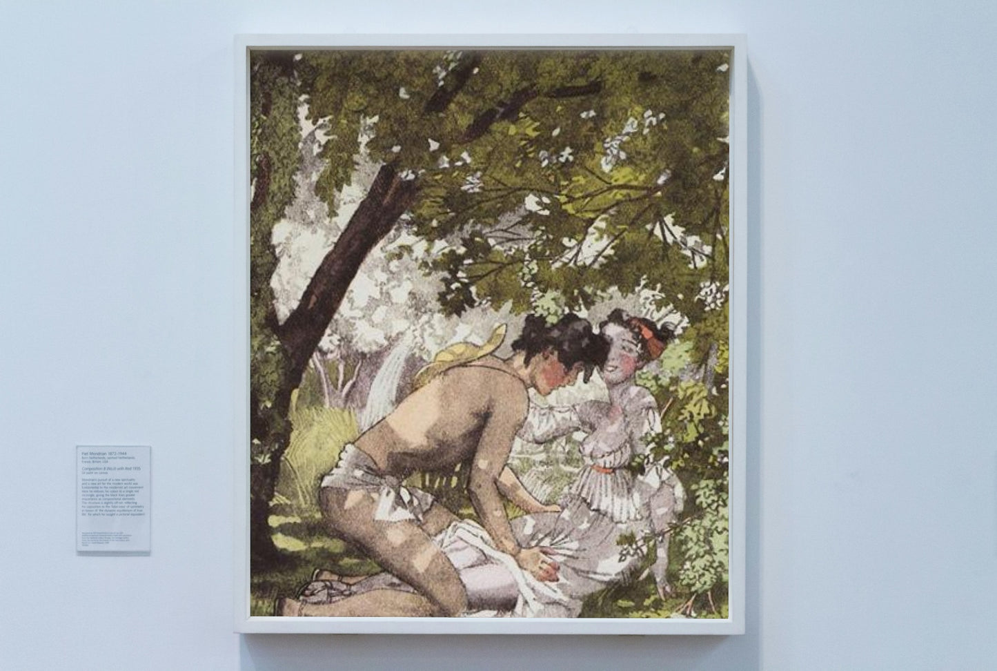 Illustration to the novel Daphnis and Chloe 2 by Konstantin Somov Art Nouveau (Modern) Art dated 1930