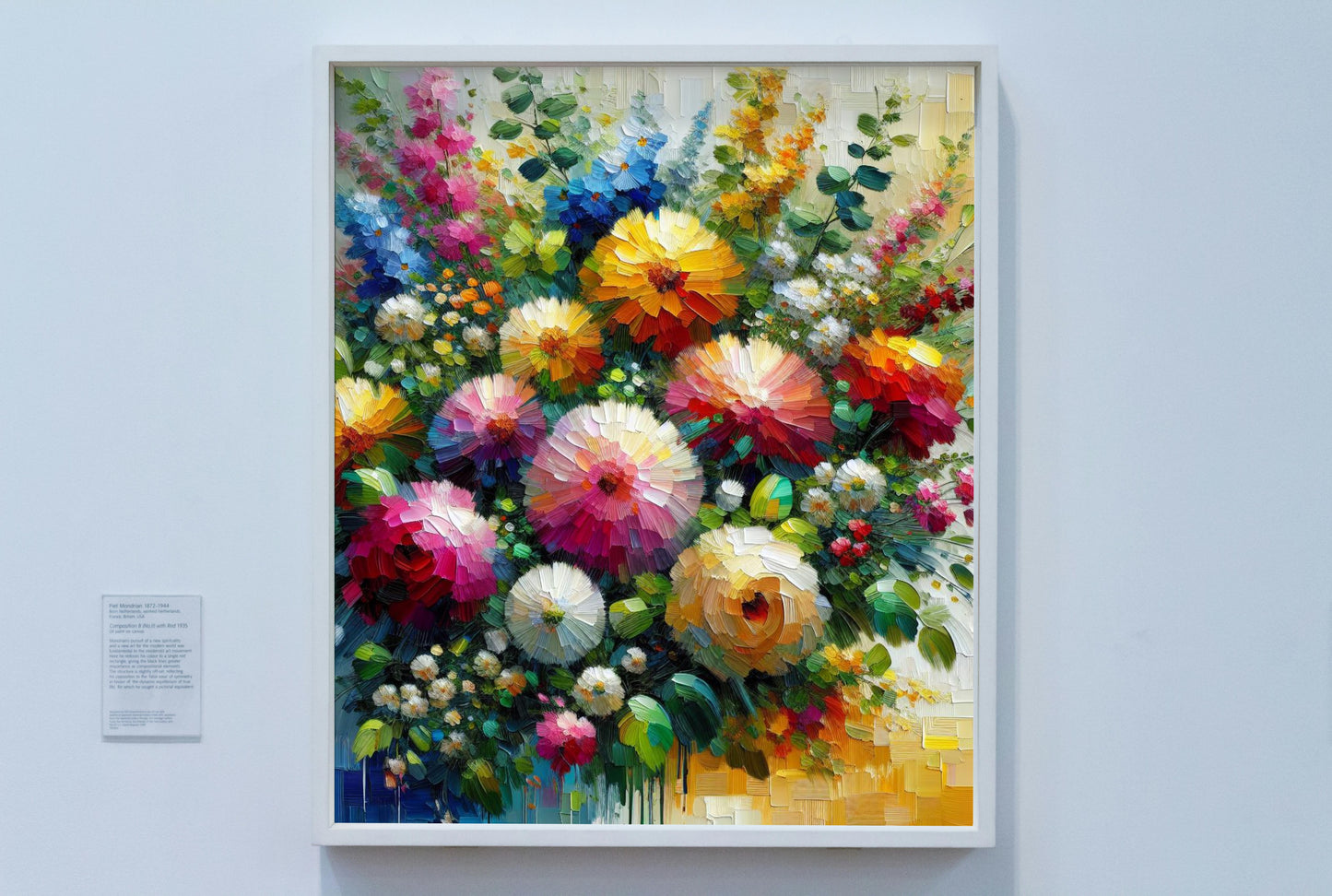 Vibrant Anantus Floral Oilpainting