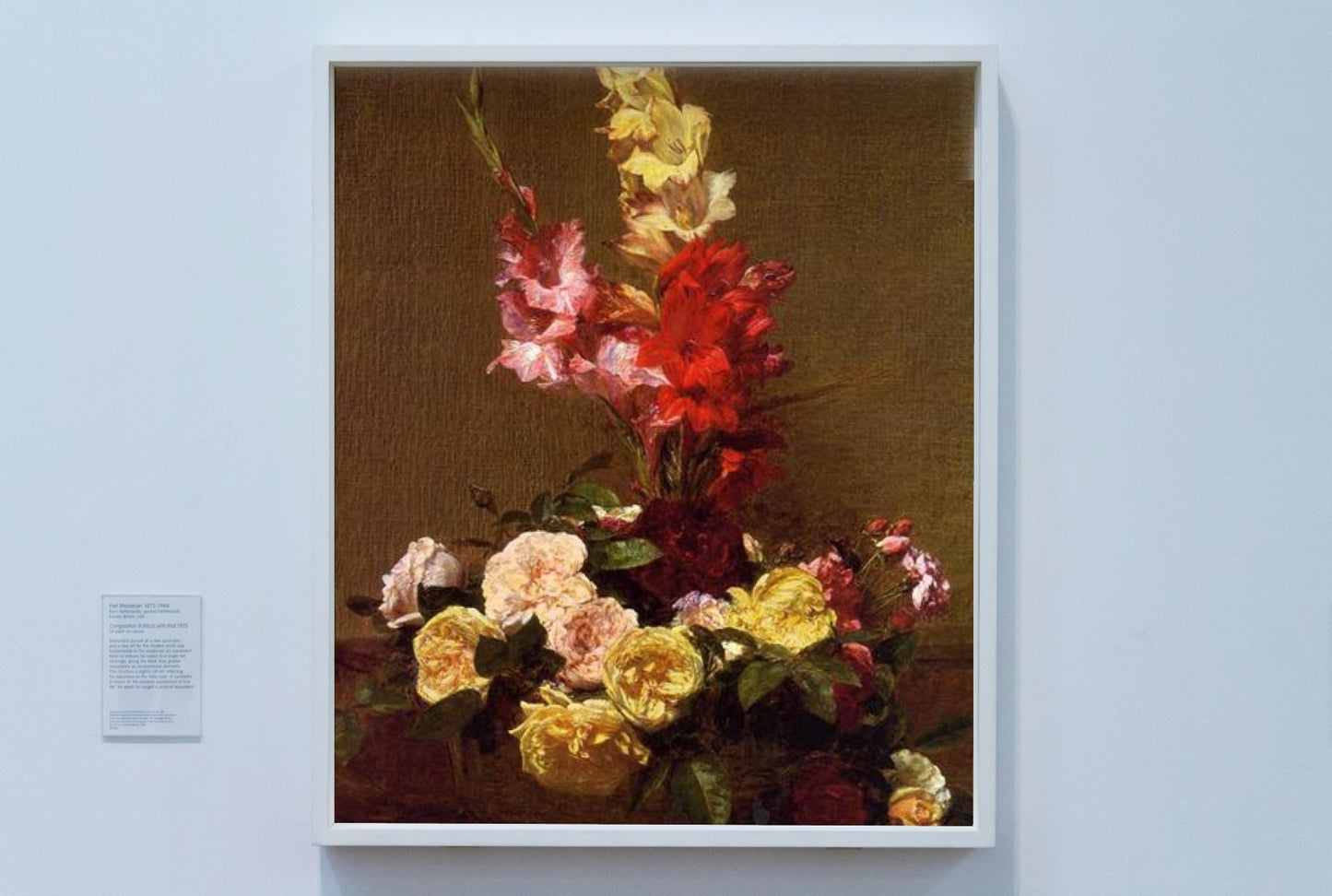 Gladiolas and Roses by Henri Fantin-Latour Realism Art dated 1881