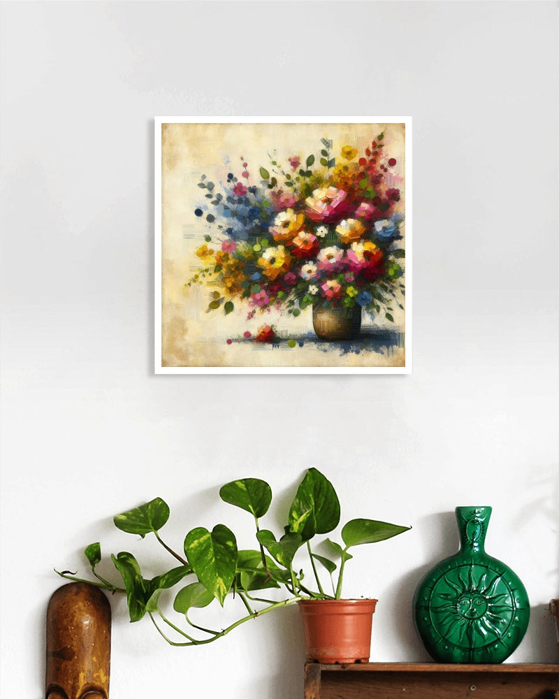 Vibrantus Blossomica - Floral Oilpainting Art