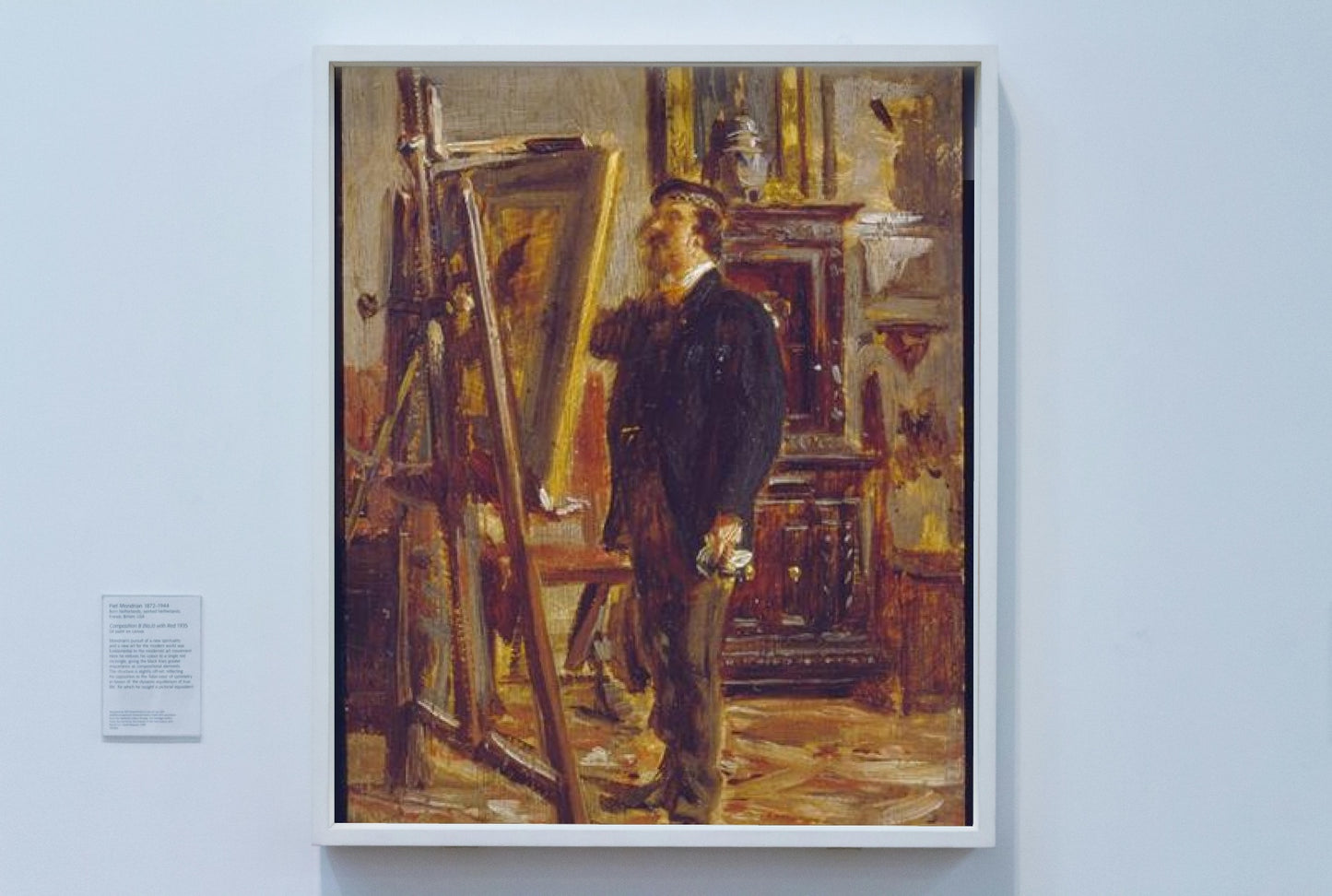 Cristiano Banti at the easel by Giovanni Boldini Realism Art dated 1865