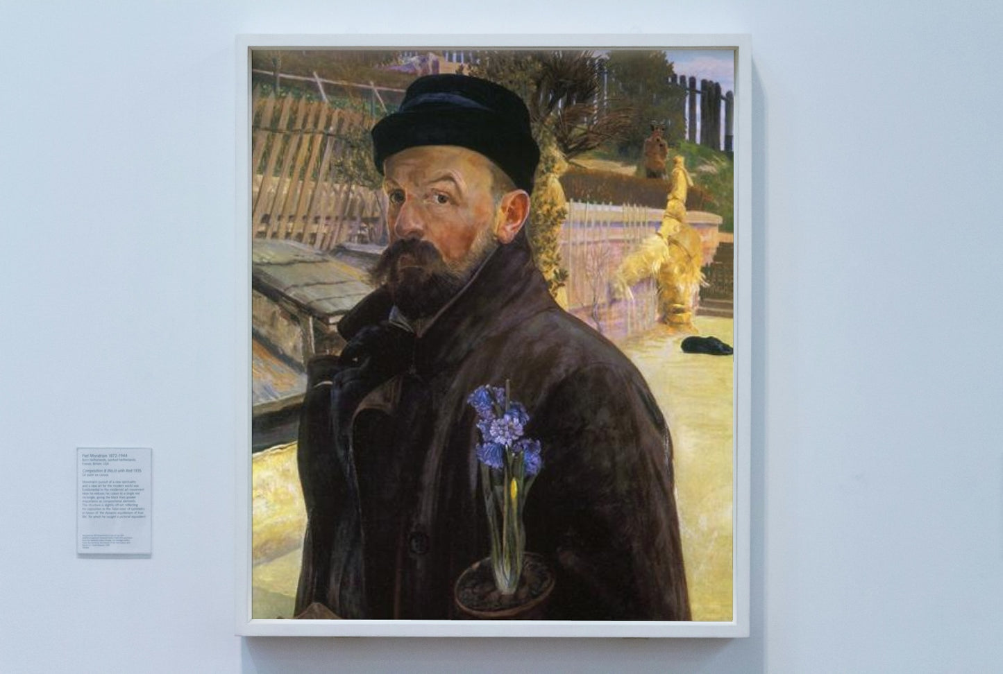 Self-portrait with hyacinth by Jacek Malczewski Art Nouveau (Modern) Art