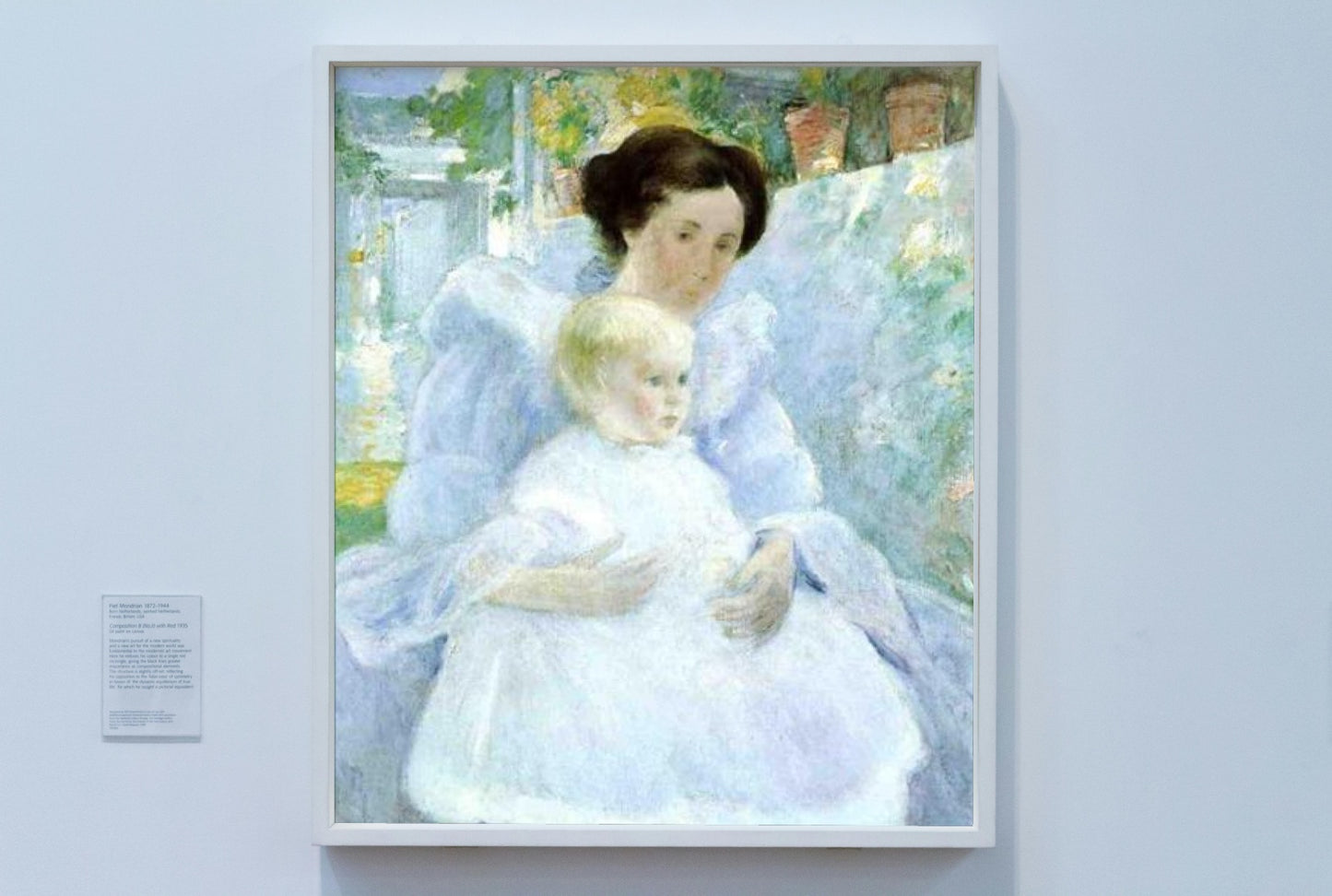 Mother and Child by John Henry Twachtman Impressionism Art dated 1897