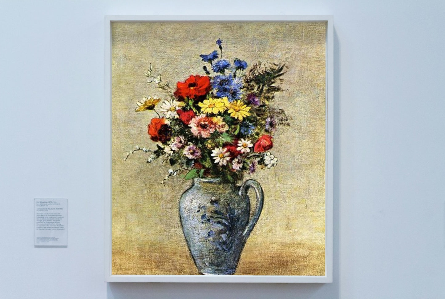 Flowers in a Vase with one Handle by Odilon Redon Realism Art dated 1905