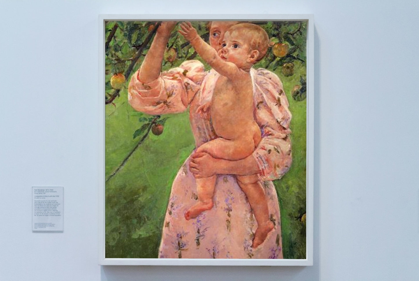 Baby Reaching For An Apple by Mary Cassatt Impressionism Art dated 1893