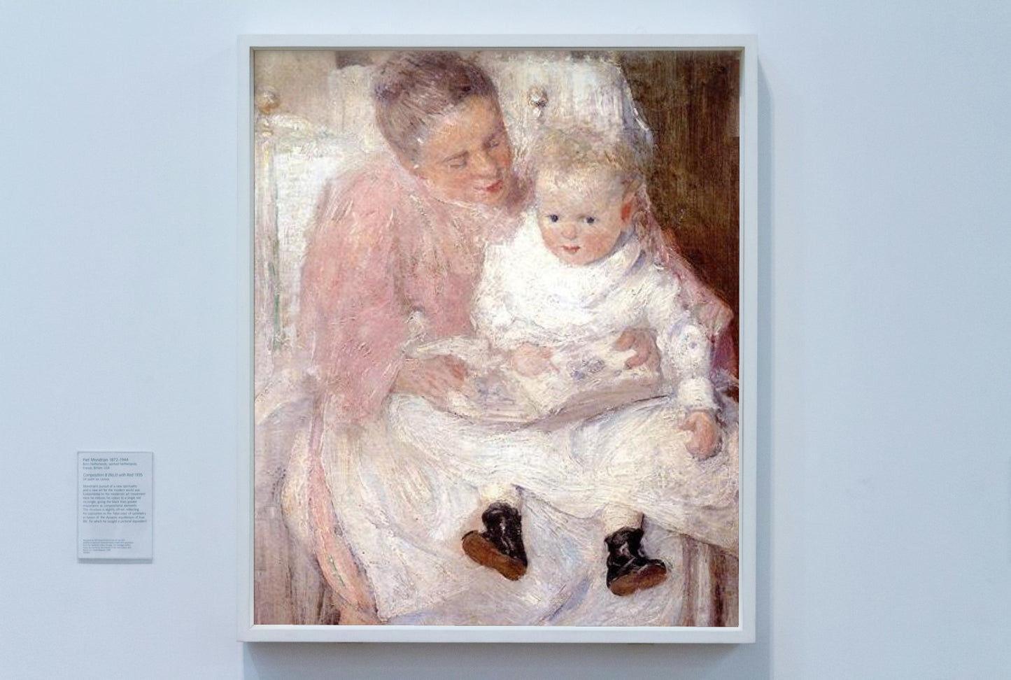 Mother and Child by Julian Alden Weir Impressionism Art dated 1891