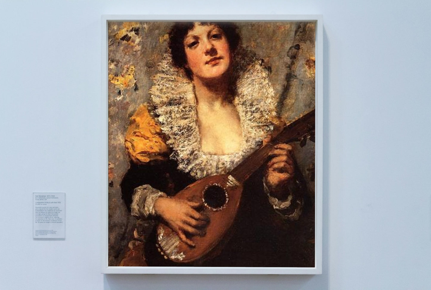 The Mandolin Player by William Merritt Chase Impressionism Art dated 1879