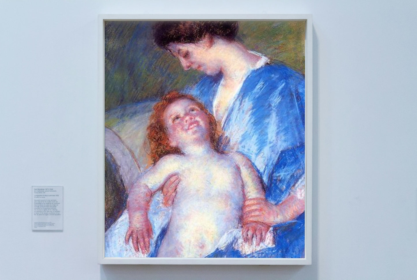 Baby Smiling up at Her Mother by Mary Cassatt Impressionism Art dated 1897