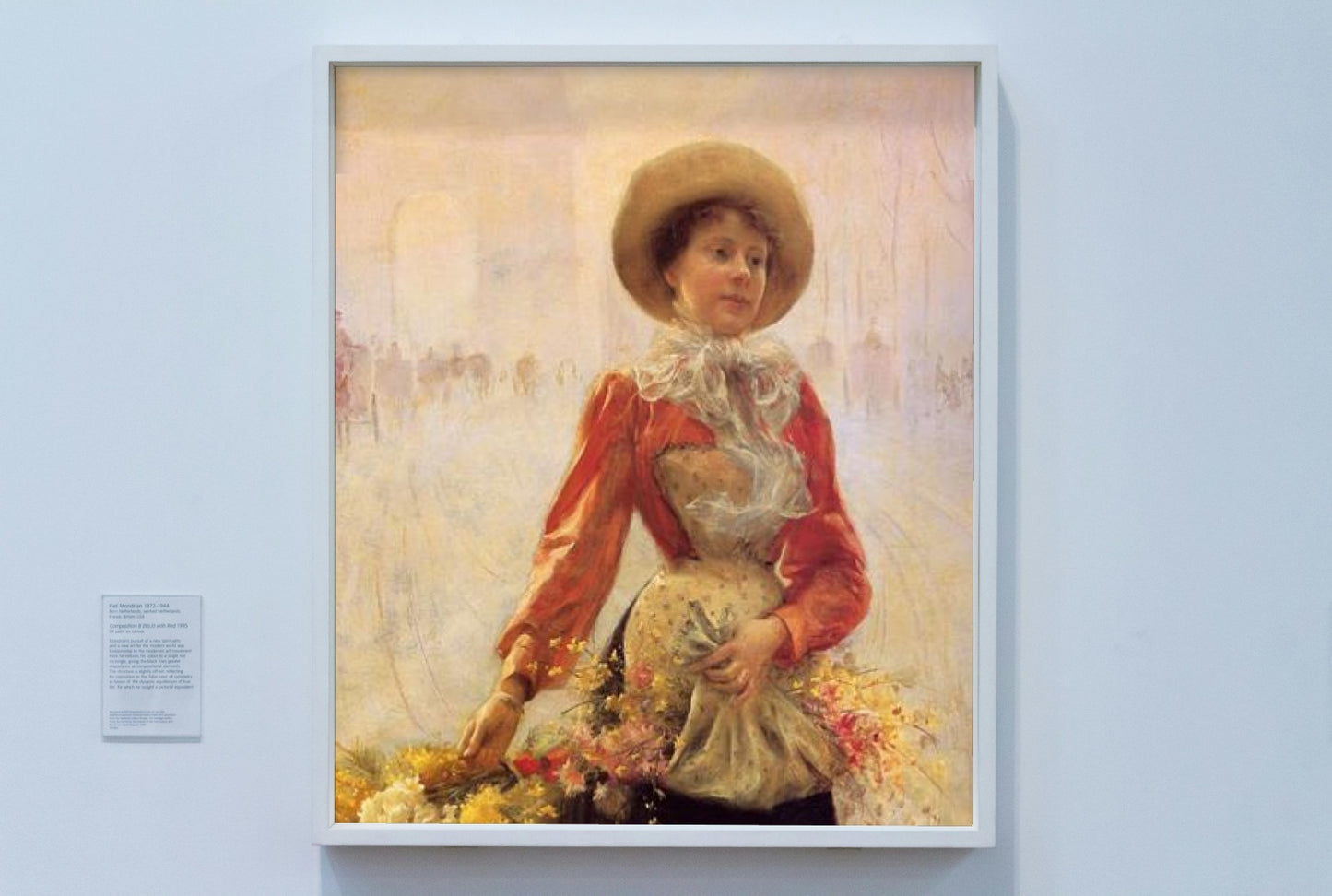 Flower Girl by Julius LeBlanc Stewart Realism Art dated 1890