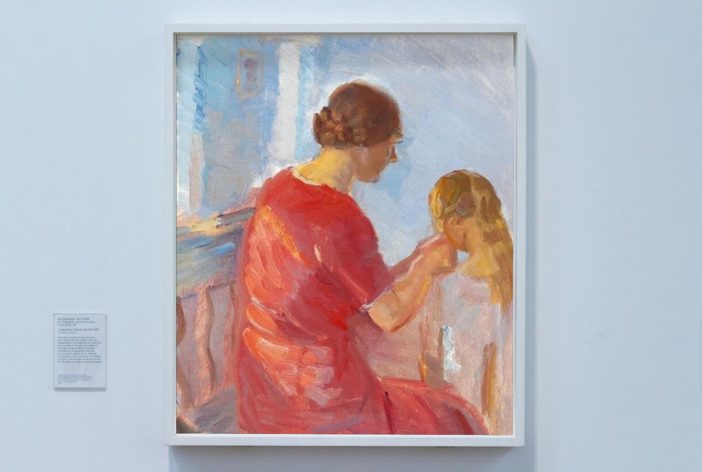 A Mother Plaiting Her Daughters Hair by Anna Ancher dated 1915