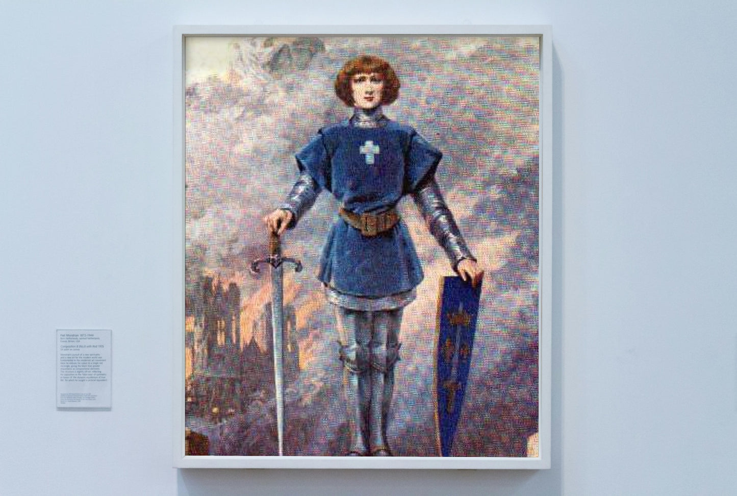 Jeanne d’Arc, incendie de Reims by Louise Abb&#233;ma Impressionism Art dated 1914