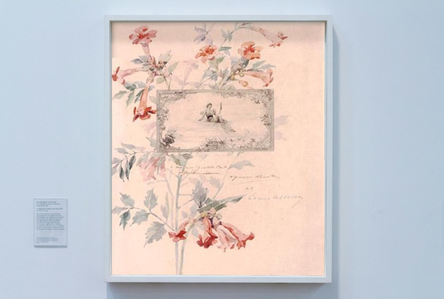 Composition florale autour d’une gravure by Louise Abb&#233;ma Impressionism Art