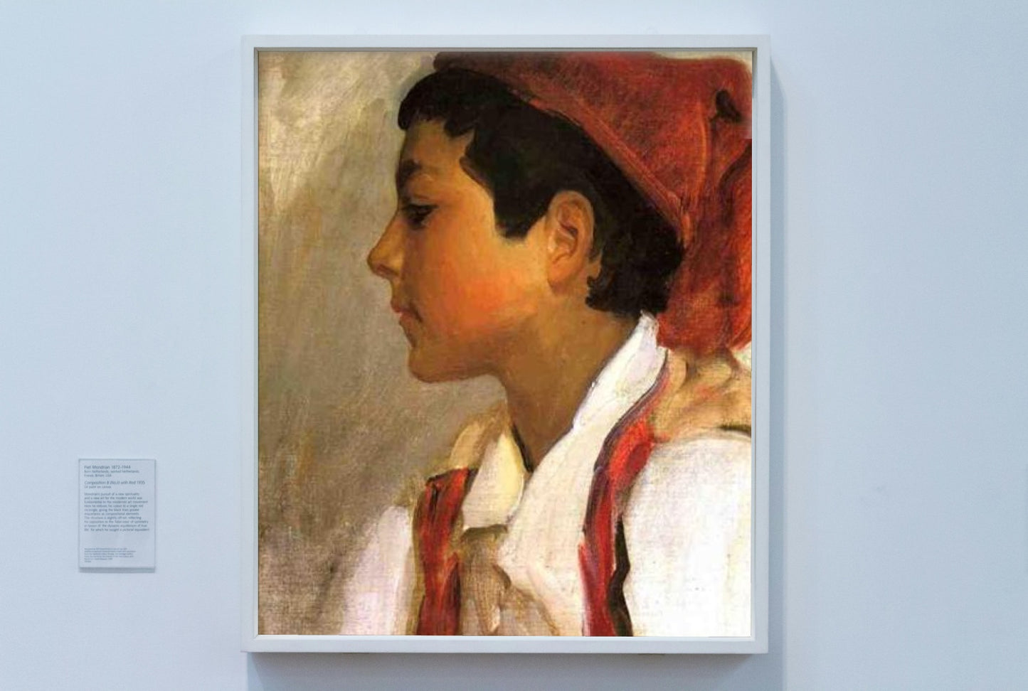 Head of a Neapolitan Boy in Profile by John Singer Sargent Realism Art dated 1879