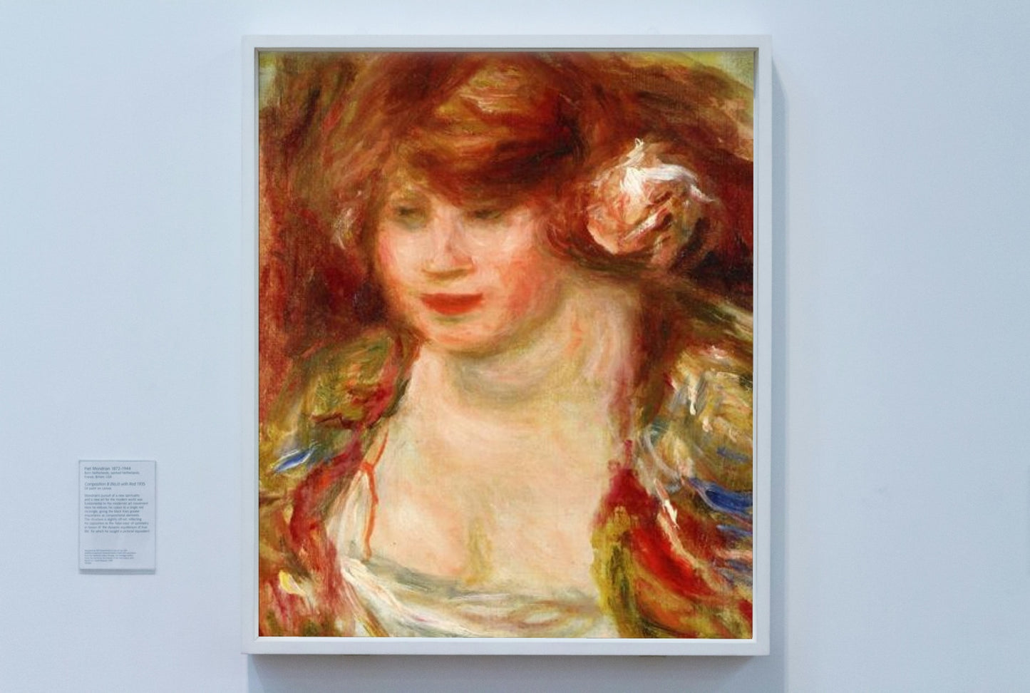 Woman Wearing a Rose Andree by Pierre-Auguste Renoir Impressionism Art dated 1919