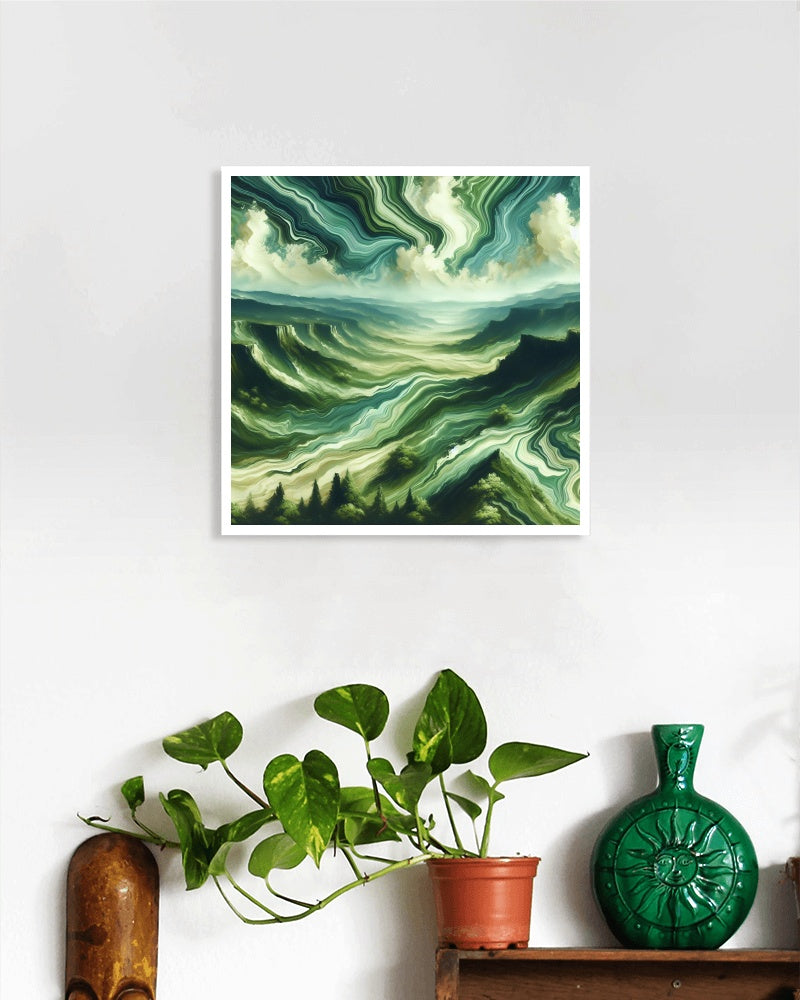 Verdant Praesidium Landscape Oilpainting Art