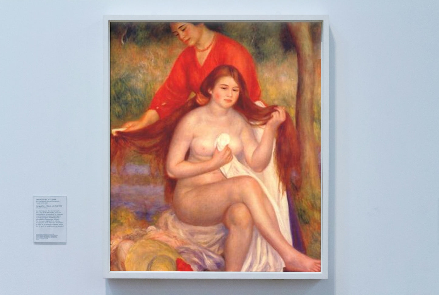 Bather and maid (The Toilet) by Pierre-Auguste Renoir Impressionism Art dated 1900