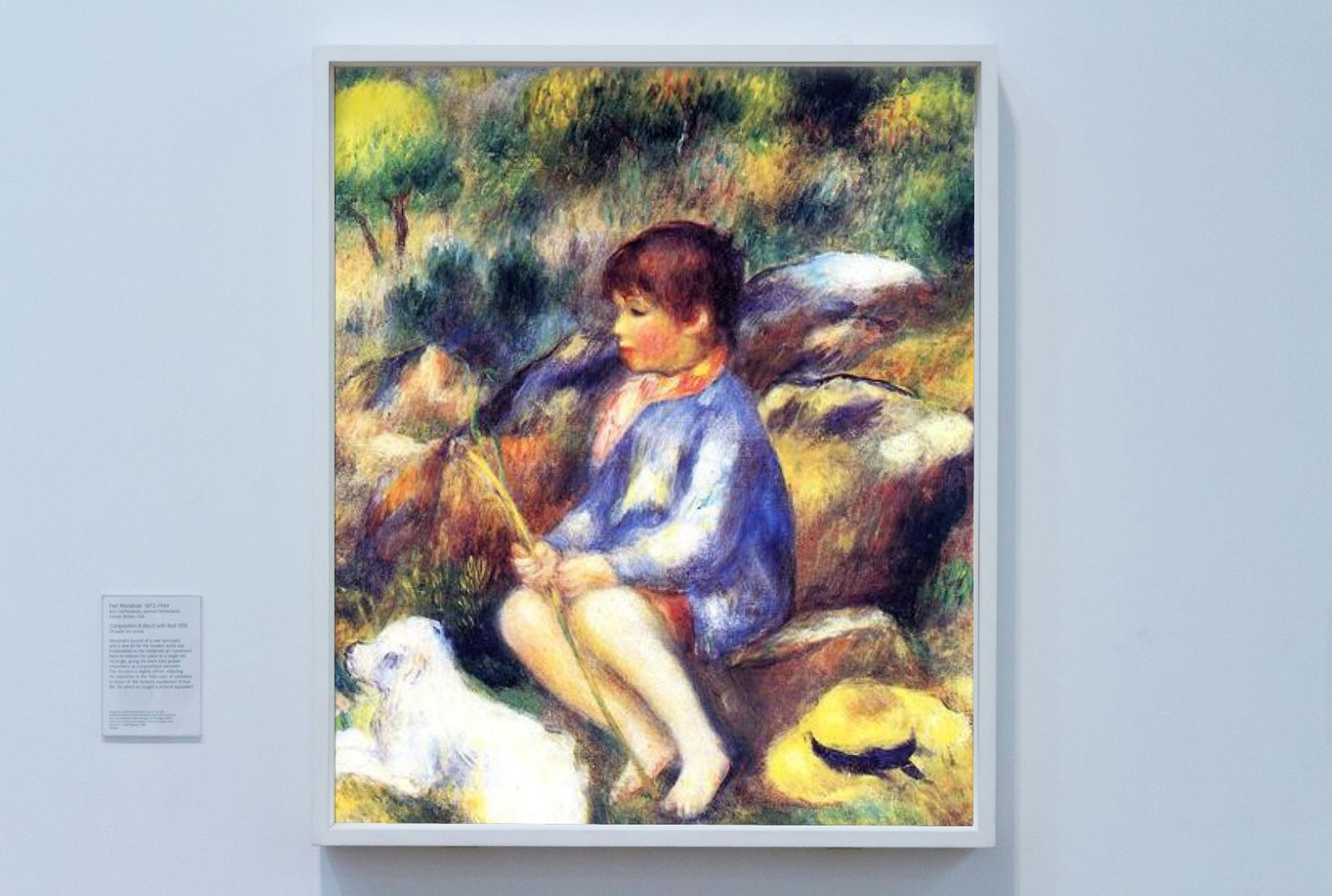 Young Boy by the River by Pierre-Auguste Renoir Impressionism Art dated 1890