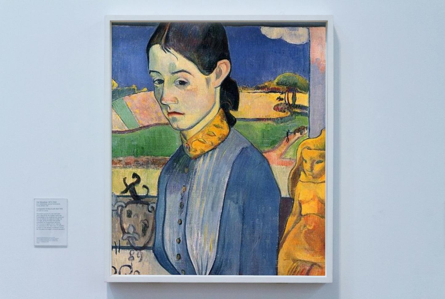 Young Breton Woman by Paul Gauguin Cloisonnism Art dated 1889