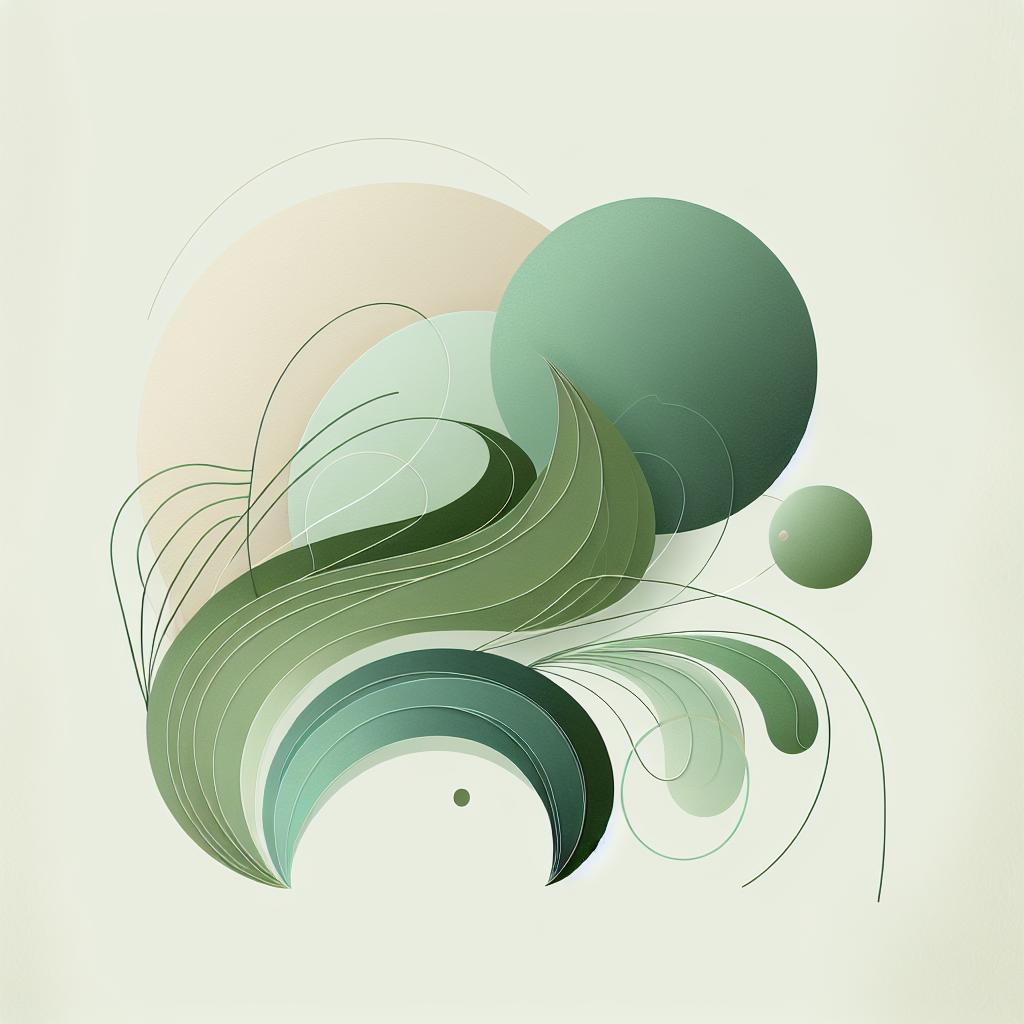 Serene Elegance - Minimalistic Abstract Art