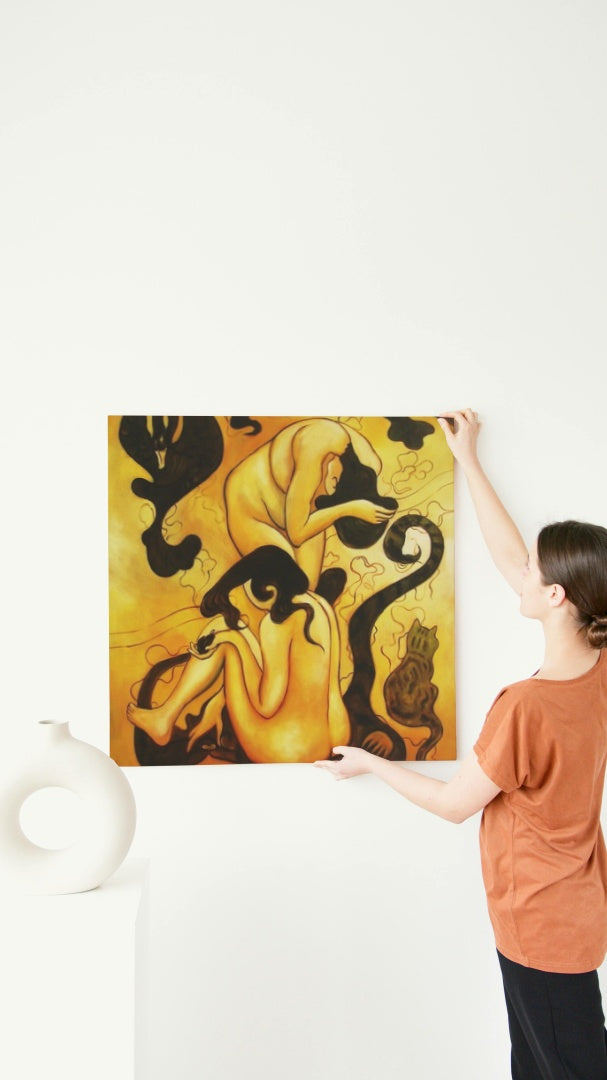 Deux Nus by Paul Ranson Art Nouveau (Modern) Art