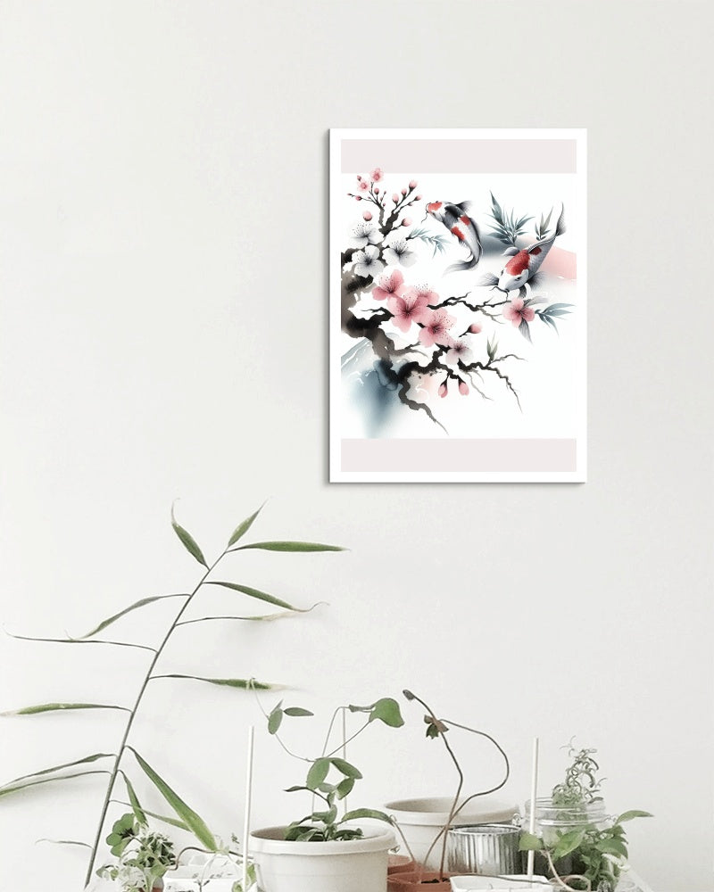 Elysian Ananda Sakura: Japanese Watercolor Serenity