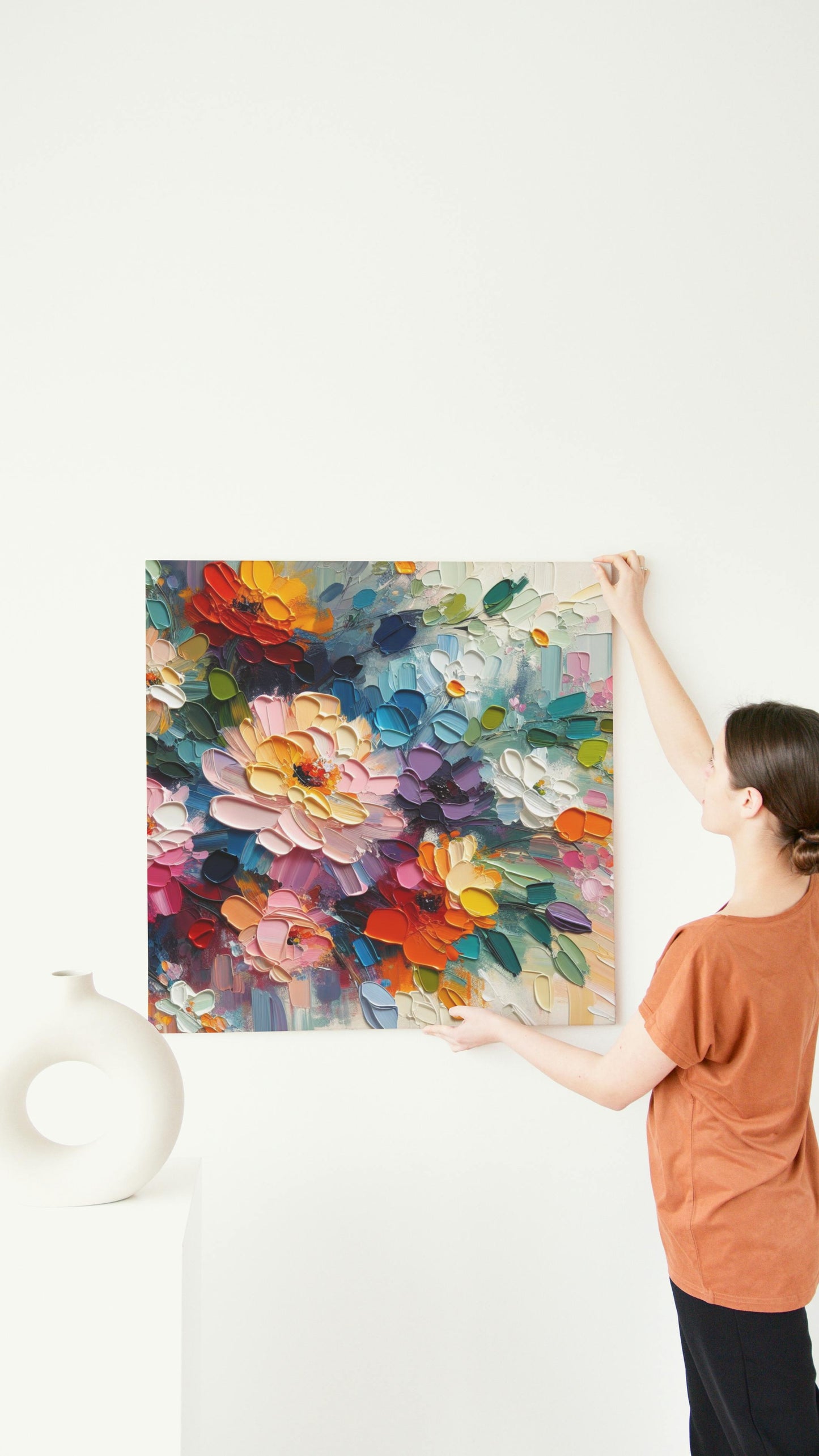 Vibrantus Blossomica: Luminous Floral Oilpainting Art