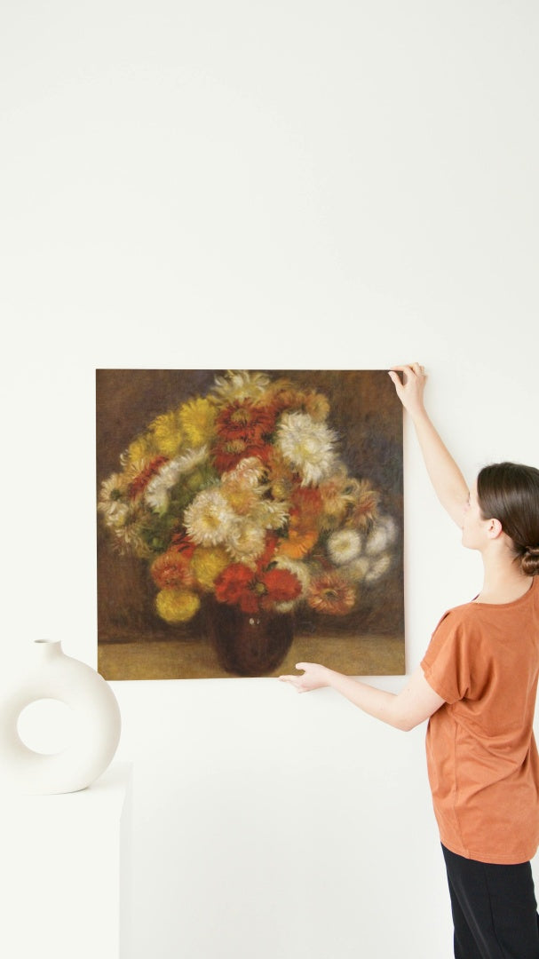 Bouquet of Chrysanthemums by Pierre-Auguste Renoir Impressionism Art dated 1881