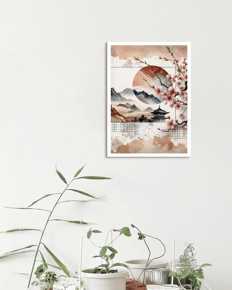 NaturaVividus Sakura: Ethereal Japanese Watercolor Art