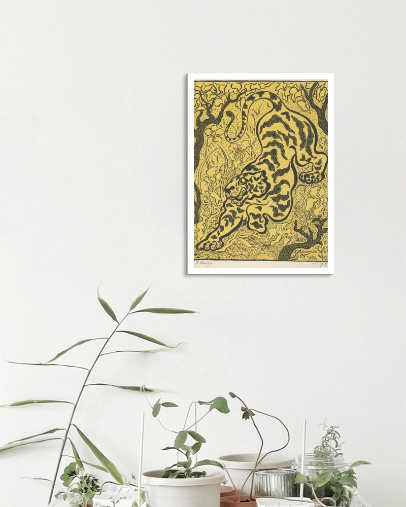 Tiger in the Jungle by Paul Ranson Art Nouveau (Modern) Art