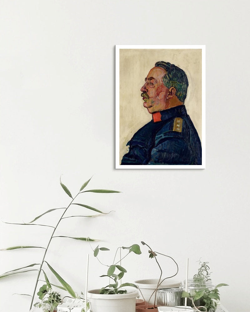 Portrait of General Ulrich Wille by Ferdinand Hodler Art Nouveau (Modern) Art dated 1915