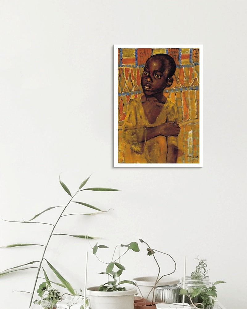 African boy by Kuzma Petrov-Vodkin Post-Impressionism Art dated 1907