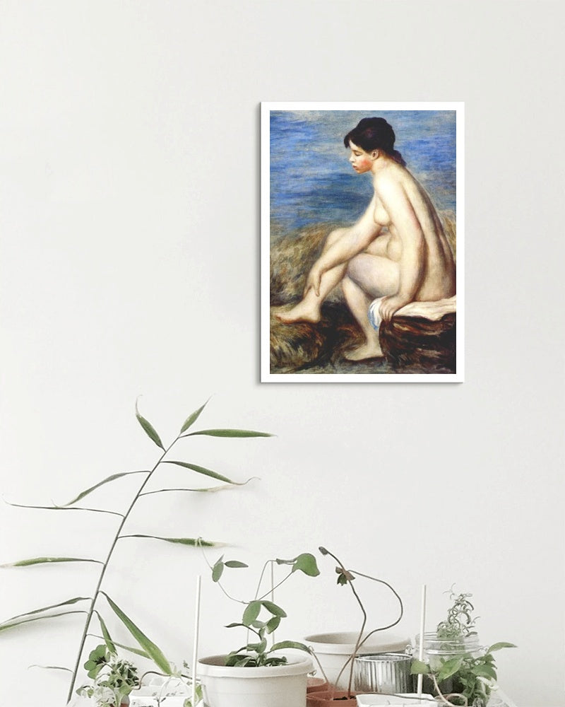 Bather by Pierre-Auguste Renoir Impressionism Art dated 1893