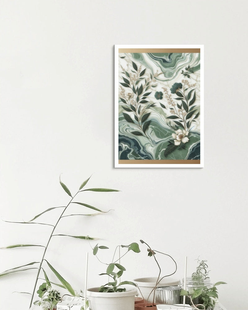 Verdant Vismaya Floral Oilpainting Art