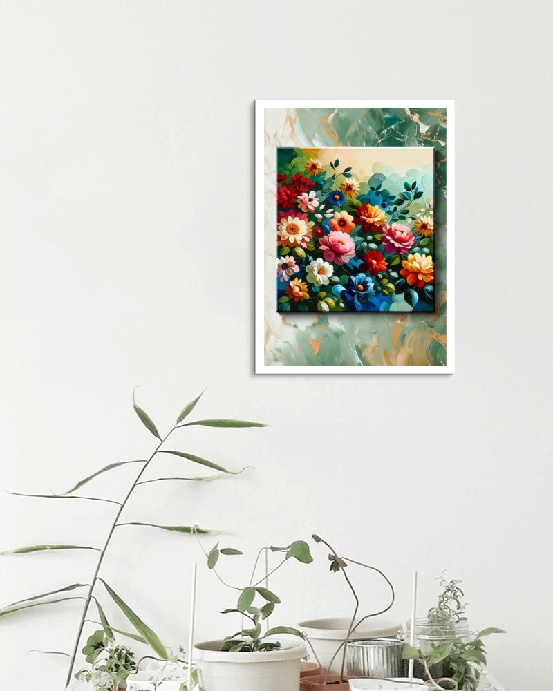 Vibrantus Florameticus: Modern Floral Oil Painting