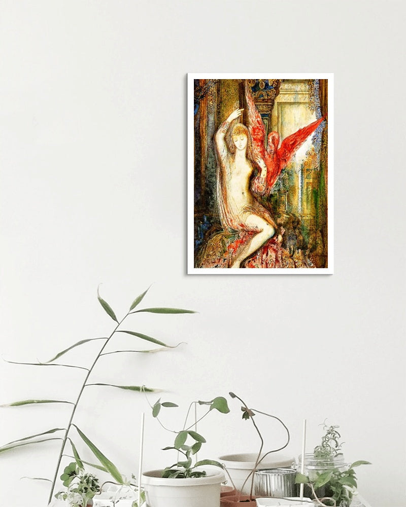 Woman with the Pink Ibis by Gustave Moreau Symbolism Art