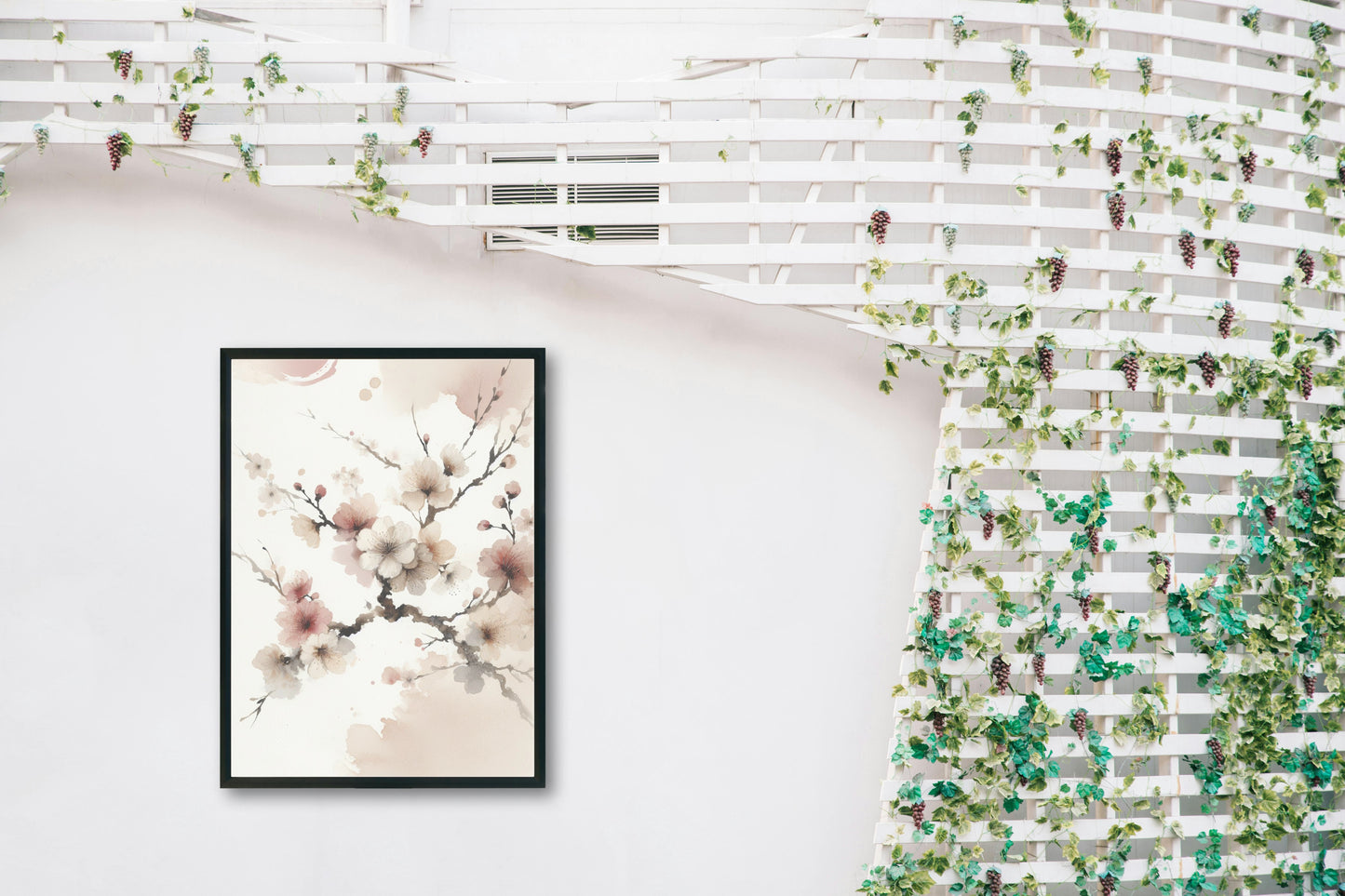 Elysian Ananta Sakura: Ethereal Japanese Watercolor Art